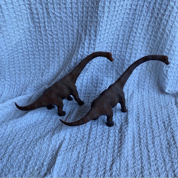 Vintage Schleich Brachiosaurus Dinosaur figures large sized 73527 retired - Picture 1 of 12